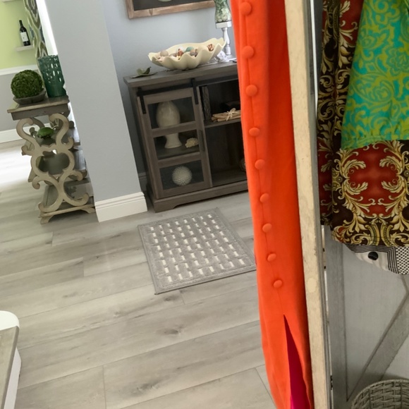 Taurus II orange linen maxi dress - Picture 7 of 7